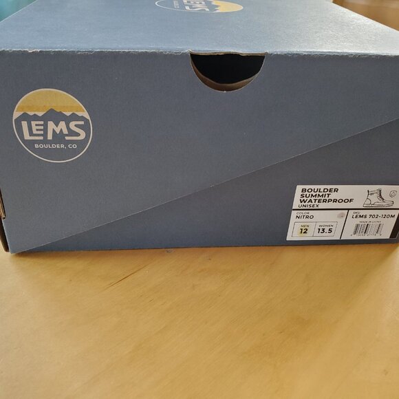 Lems Boulder Boot Summit Waterproof Mens 12 Color: Nitro (Gray) - Picture 11 of 11
